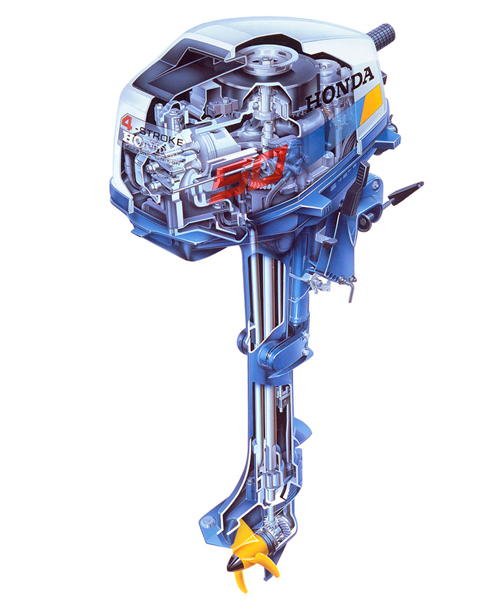Ремонт лодочного мотора Honda