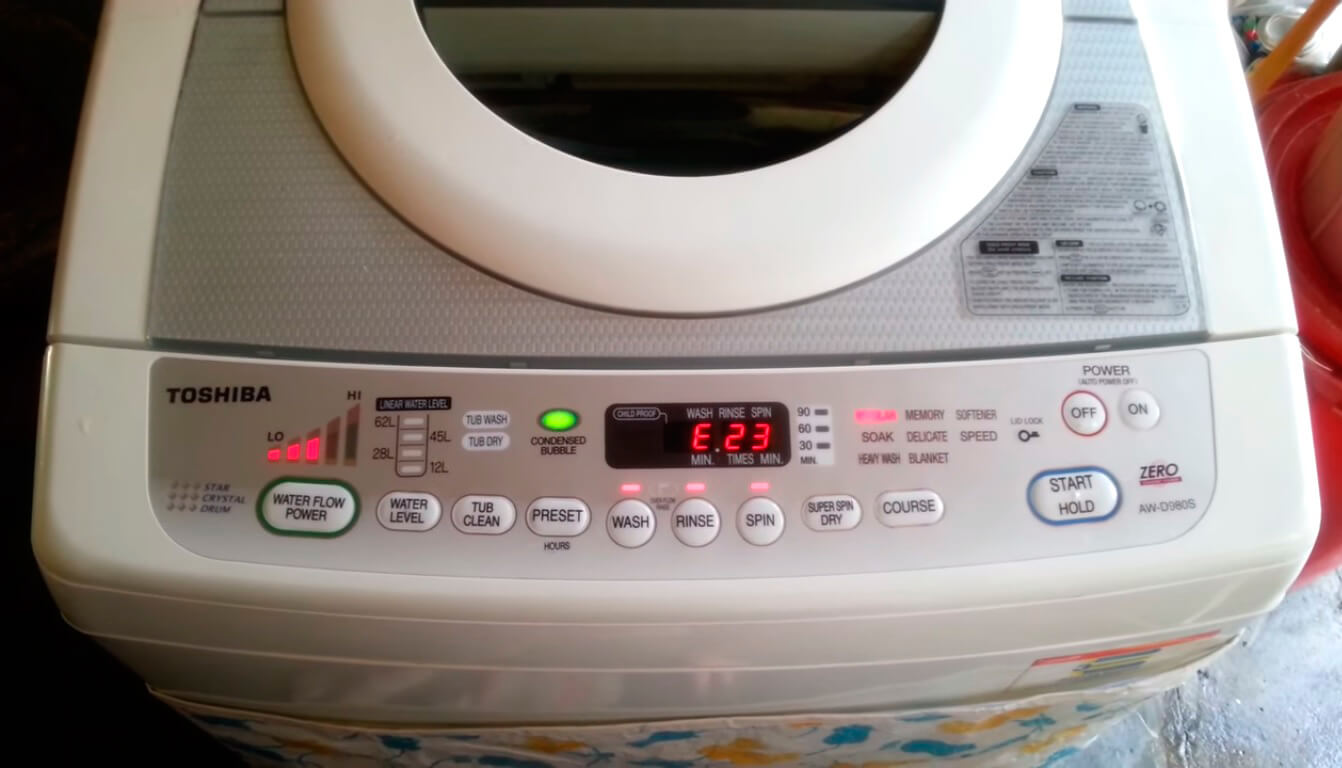 Ремонт стиральной машины Toshiba в СПб
