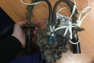 Замена проводки 2 плафонов , установка нового патрона и выключателя  Ремонт Бра No name -