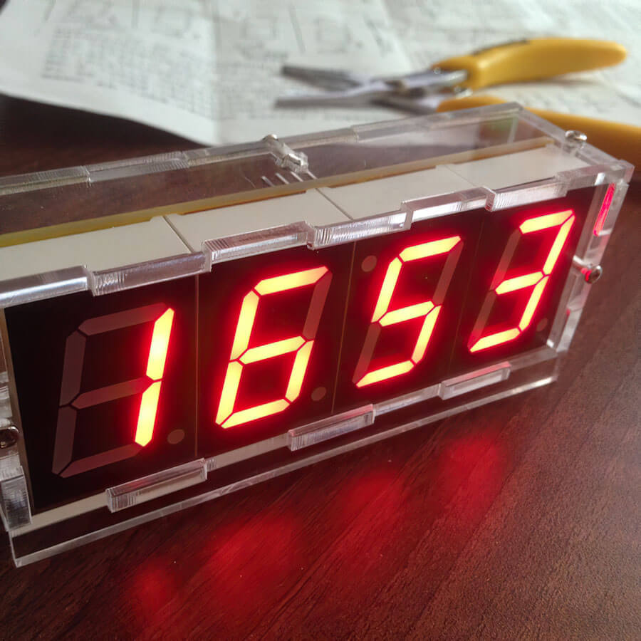 Часы электронные led clock