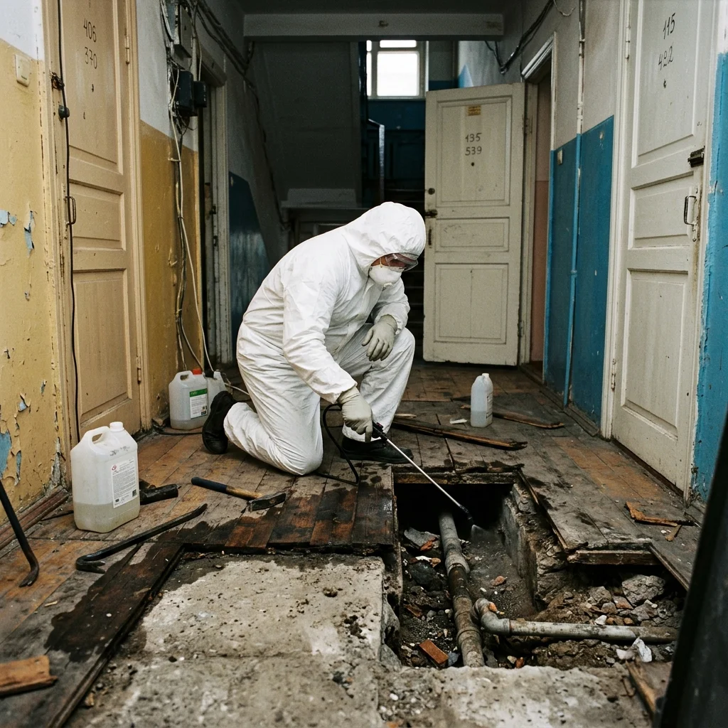 Демонтаж половиц в старом фонде