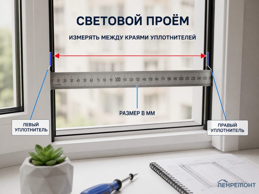 Схема расчета габаритов рамочной сетки по формуле Ш + 30 мм