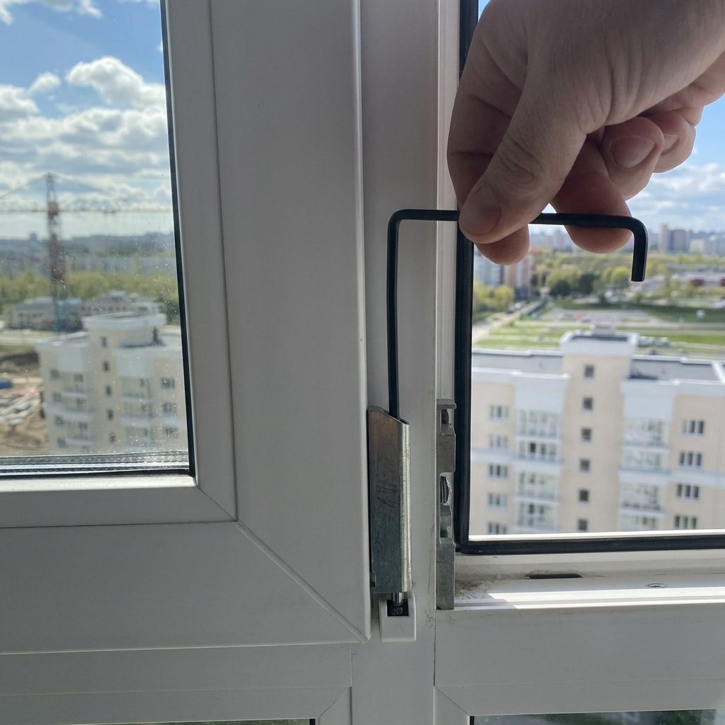 Смазка механизмов оконной фурнитуры силиконовым маслом